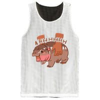 Moo Deng A Hh Hhhh Hippo Funny Mesh Reversible Basketball Jersey Tank