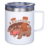 Moo Deng A Hh Hhhh Hippo Funny 12oz Stainless Steel Coffee Mug