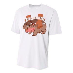 Moo Deng A Hh Hhhh Hippo Funny Performance Sprint T-Shirt