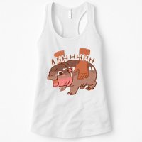 Moo Deng A Hh Hhhh Hippo Funny Womens Tank Top