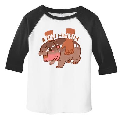 Moo Deng A Hh Hhhh Hippo Funny Toddler Fine Jersey T-Shirt