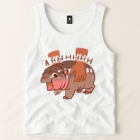 Moo Deng A Hh Hhhh Hippo Funny Tank Top