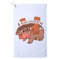 Moo Deng A Hh Hhhh Hippo Funny Golf Towel