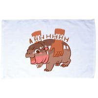 Moo Deng A Hh Hhhh Hippo Funny Microfiber Hand Towel