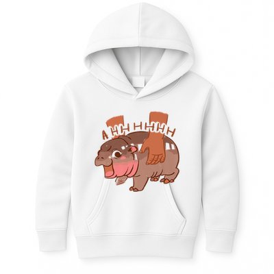 Moo Deng A Hh Hhhh Hippo Funny Kids Hoodie