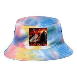 Moo Deng And Pesto Battle Tie Dye Newport Bucket Hat