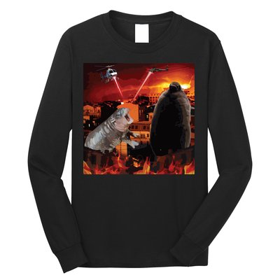 Moo Deng And Pesto Battle Long Sleeve Shirt