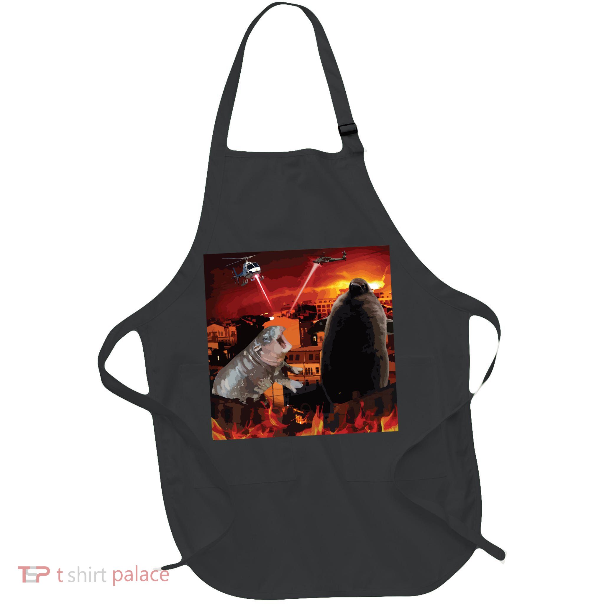 Moo Deng And Pesto Battle Apron