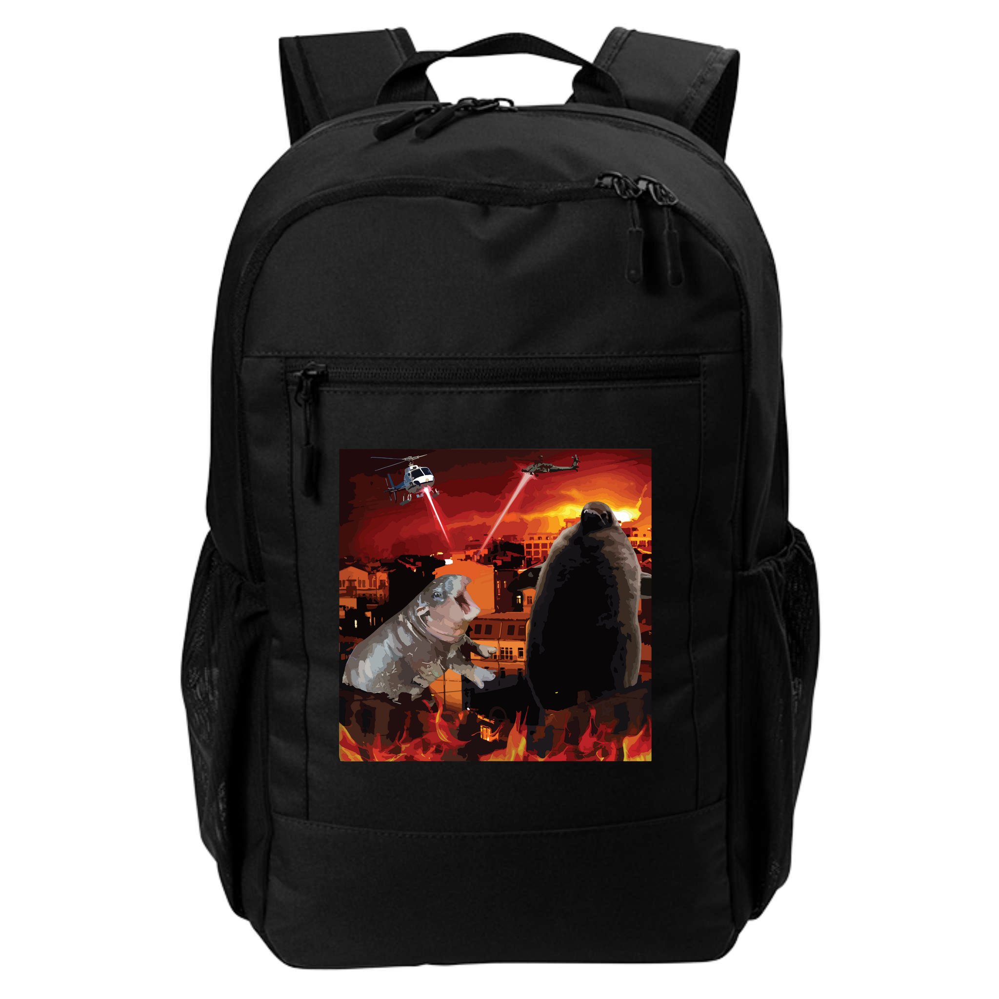 Moo Deng And Pesto Battle Backpack