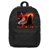 Moo Deng And Pesto Battle 16 in Basic Backpack