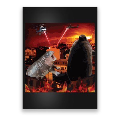 Moo Deng And Pesto Battle Poster