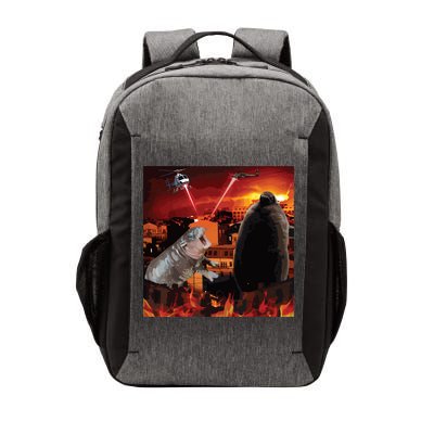 Moo Deng And Pesto Battle Vector Backpack