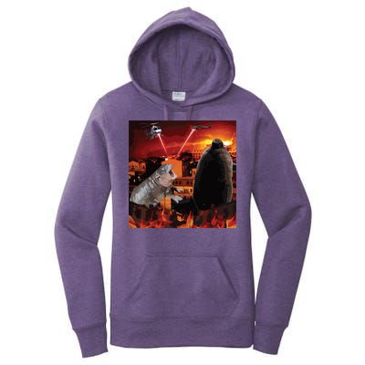 Moo Deng And Pesto Battle Women's Pullover Hoodie