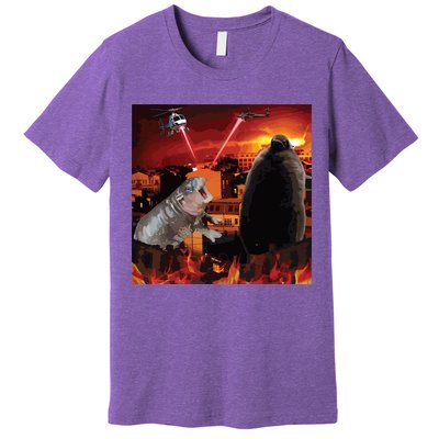 Moo Deng And Pesto Battle Premium T-Shirt