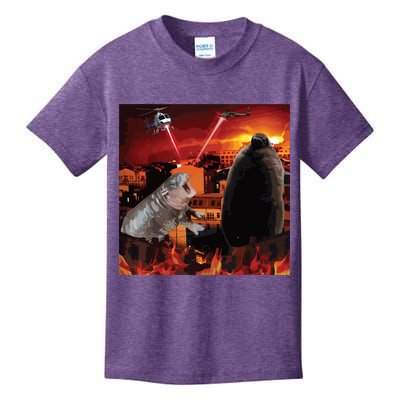 Moo Deng And Pesto Battle Kids T-Shirt