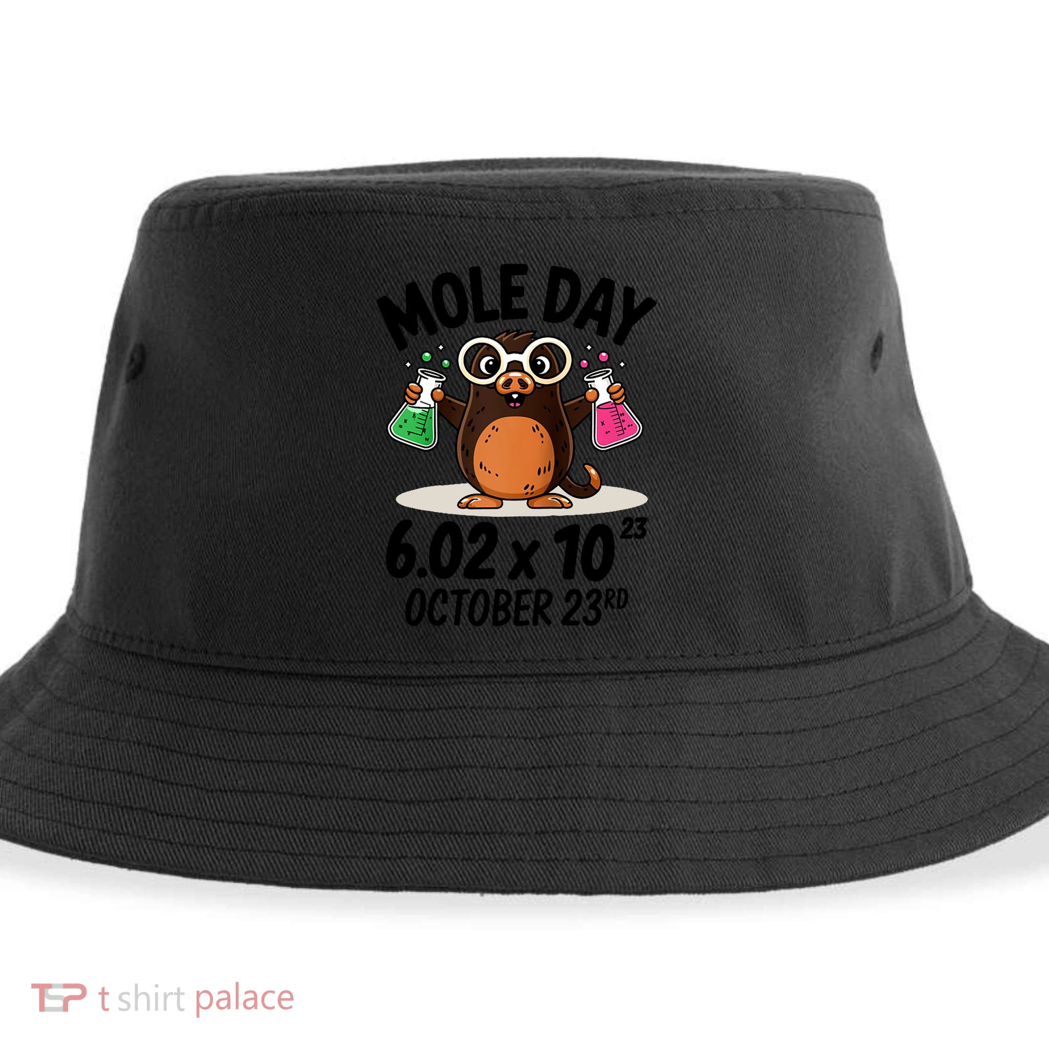Mole Day Avogadros Number October 23rd Raglan Baseball Gift Sustainable Bucket Hat