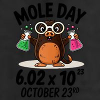 Mole Day Avogadros Number October 23rd Raglan Baseball Gift Adult Drive Performance Visor