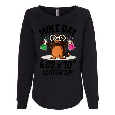 Mole Day Avogadros Number October 23rd Raglan Baseball Gift Womens California Wash Sweatshirt