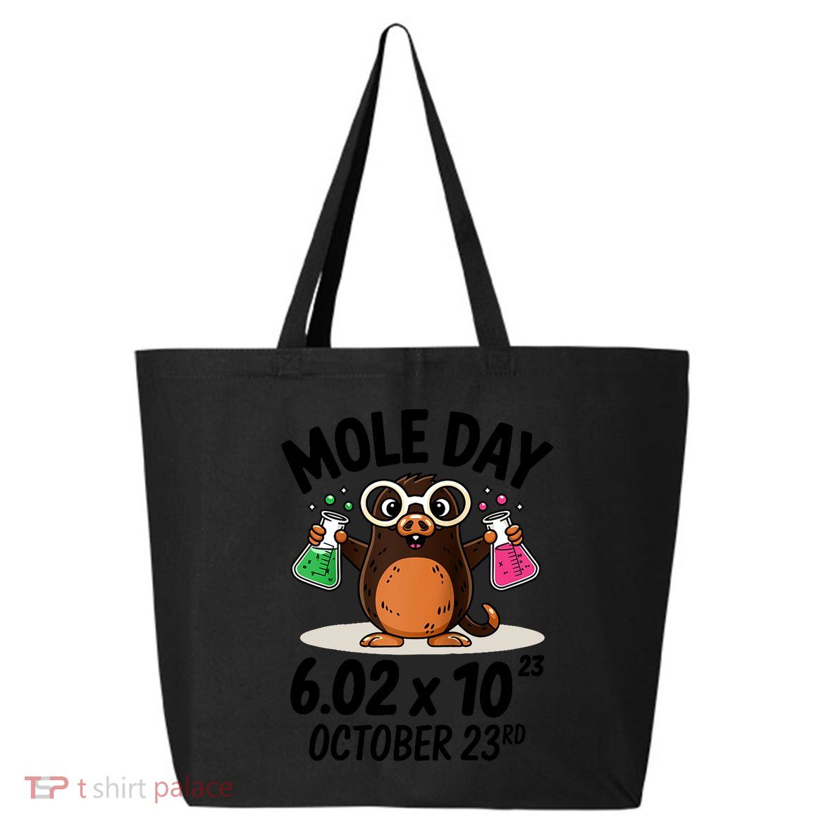 Mole Day Avogadros Number October 23rd Raglan Baseball Gift 25L Jumbo Tote