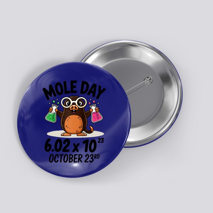 Mole Day Avogadros Number October 23rd Raglan Baseball Gift Button