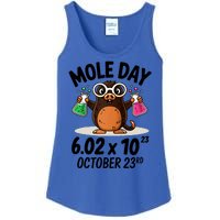 Mole Day Avogadros Number October 23rd Raglan Baseball Gift Ladies Essential Tank