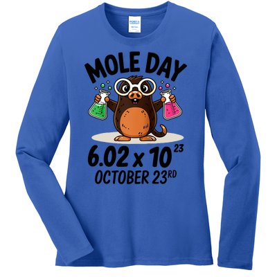 Mole Day Avogadros Number October 23rd Raglan Baseball Gift Ladies Long Sleeve Shirt