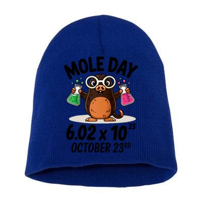 Mole Day Avogadros Number October 23rd Raglan Baseball Gift Short Acrylic Beanie