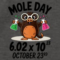 Mole Day Avogadros Number October 23rd Raglan Baseball Gift Vector Backpack