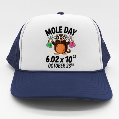 Mole Day Avogadros Number October 23rd Raglan Baseball Gift Trucker Hat