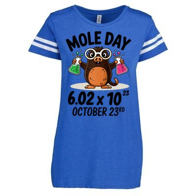 Mole Day Avogadros Number October 23rd Raglan Baseball Gift Enza Ladies Jersey Football T-Shirt