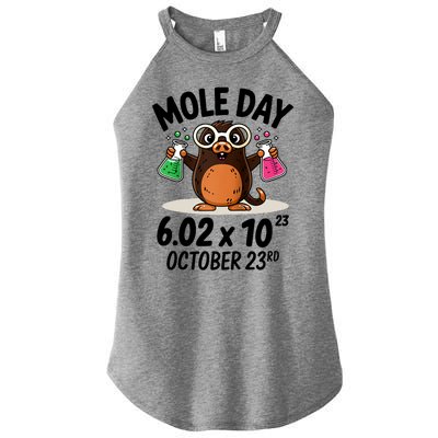 Mole Day Avogadros Number October 23rd Raglan Baseball Gift Women's Perfect Tri Rocker Tank