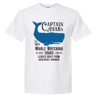 Moby Dick Ahab Whale Watching Vintage Herman Melville Garment-Dyed Heavyweight T-Shirt