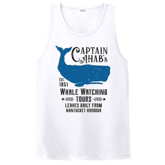 Moby Dick Ahab Whale Watching Vintage Herman Melville PosiCharge Competitor Tank