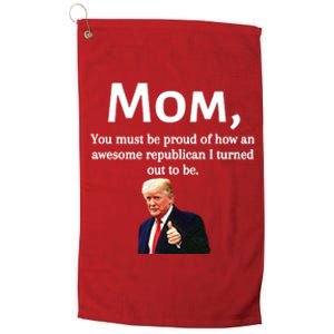 Mothers Day Awesome Republican Trump Platinum Collection Golf Towel