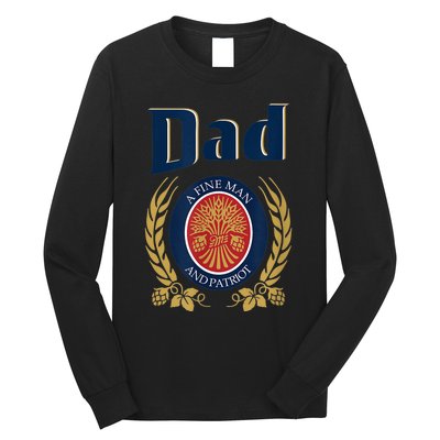 Miller Dad A Fine Man And Patriot Fathers Day Shirt Long Sleeve Shirt