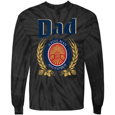 Miller Dad A Fine Man And Patriot Fathers Day Shirt Tie-Dye Long Sleeve Shirt