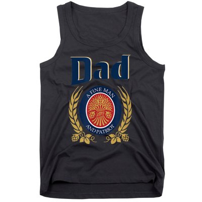 Miller Dad A Fine Man And Patriot Fathers Day Shirt Tank Top