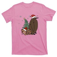 Moo Deng And Pesto Christmas Tree Cute Xmas Hippo T-Shirt