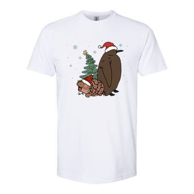 Moo Deng And Pesto Christmas Tree Cute Xmas Hippo Softstyle CVC T-Shirt