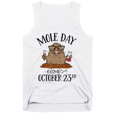 Mole Day AvogadroS Number October 23rd Tank Top