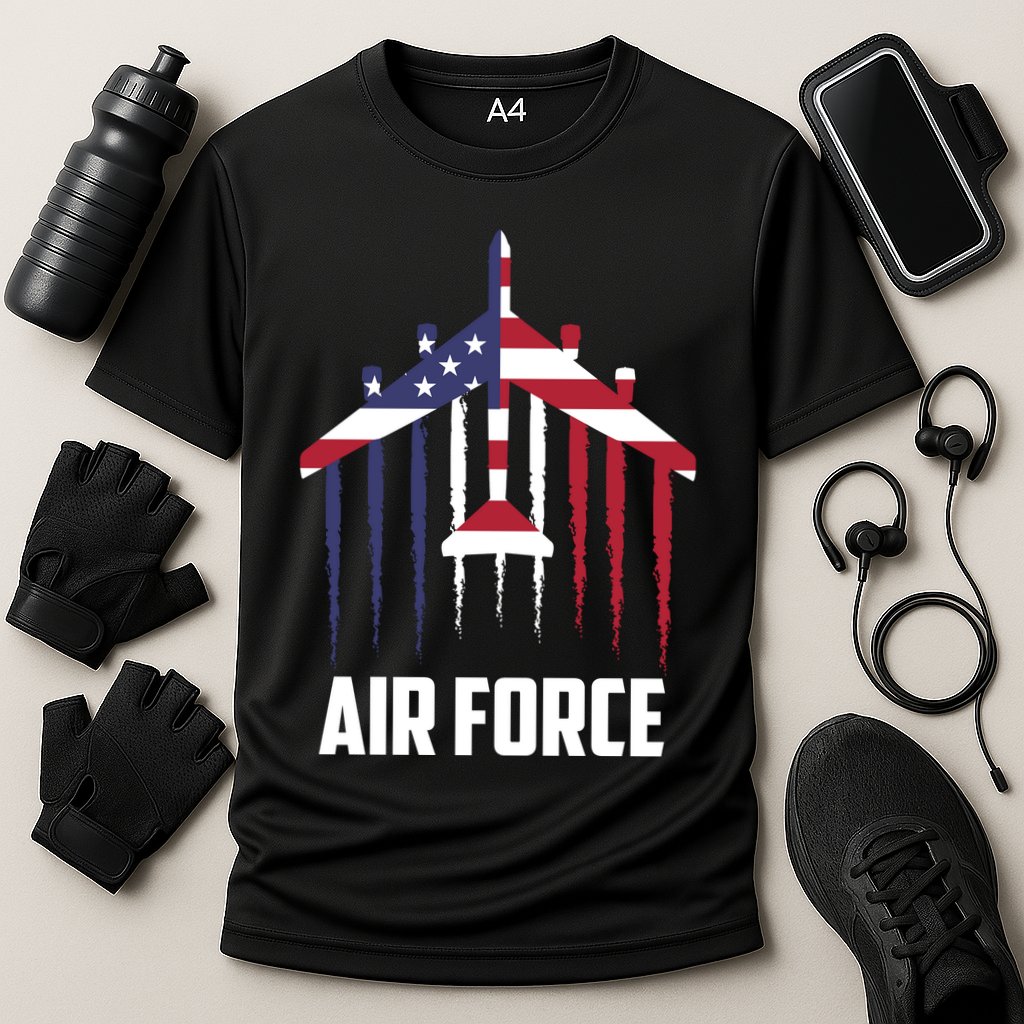 Memorial Day Air Force B52 Bomber American Performance Shirt
