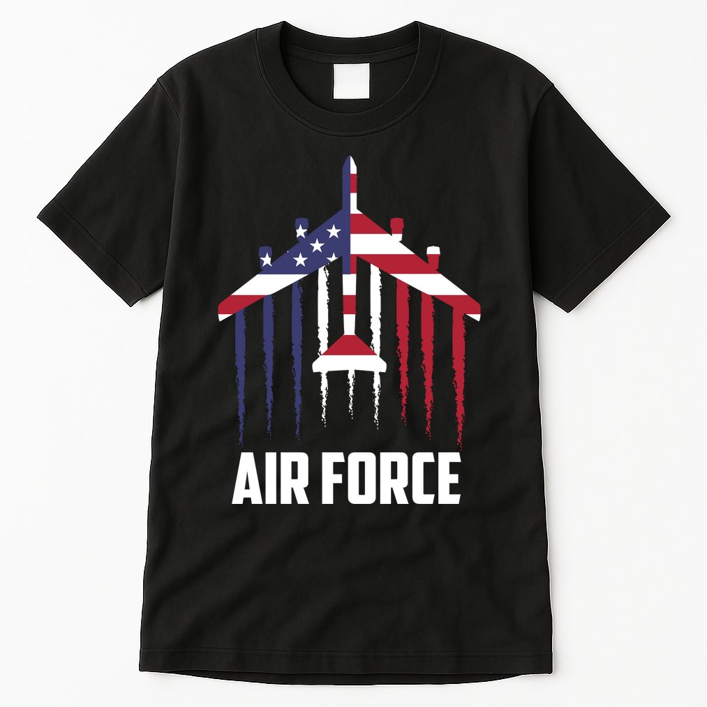 Memorial Day Air Force B52 Bomber American Tall T-Shirt