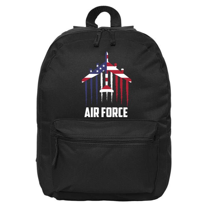 Memorial Day Air Force B52 Bomber American 16 in Basic Backpack