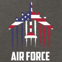 Memorial Day Air Force B52 Bomber American Cotton Canvas Backpack