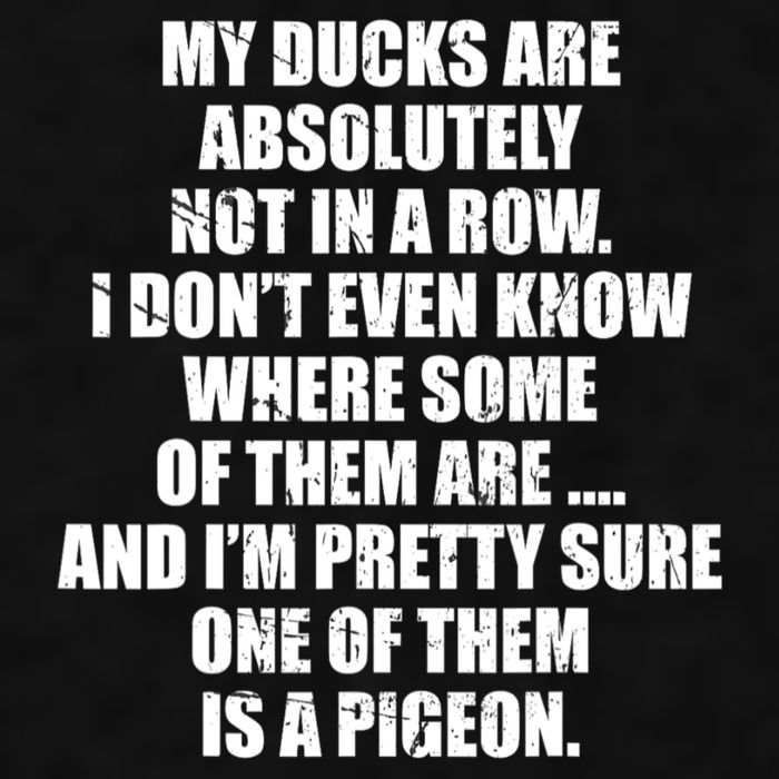 My Ducks Are Absolutely Not In A Row Pigeon Ladies PosiCharge Tri-Blend Wicking Tank