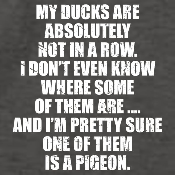 My Ducks Are Absolutely Not In A Row Pigeon Vector Backpack