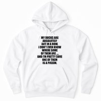 My Ducks Are Absolutely Not In A Row Pigeon Hoodie