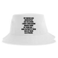 My Ducks Are Absolutely Not In A Row Pigeon Sustainable Bucket Hat