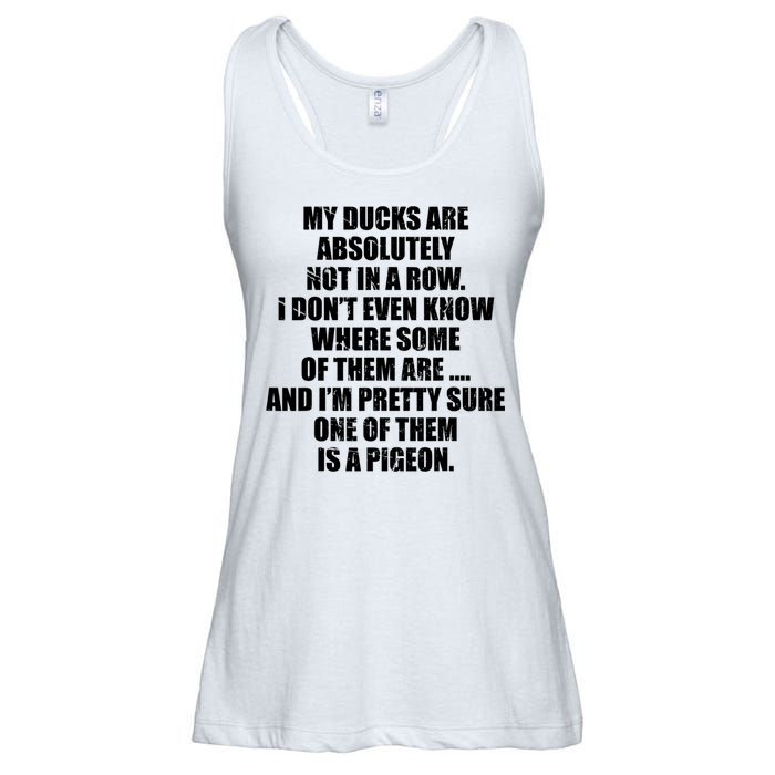 My Ducks Are Absolutely Not In A Row Pigeon Ladies Essential Flowy Tank