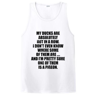 My Ducks Are Absolutely Not In A Row Pigeon PosiCharge Competitor Tank